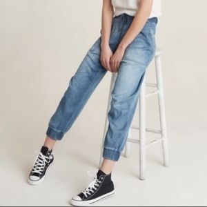 Bella Dahl Denim Pocket Joggers pants Size Medium M